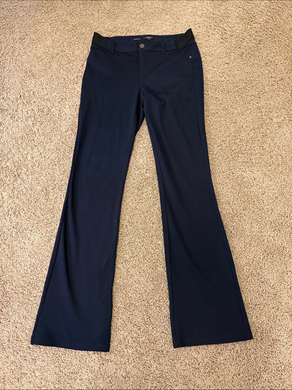 Simply Vera Vera Wang Navy Boot-Cut Ponte Pants